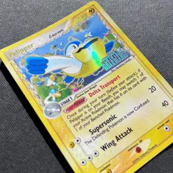 Pelipper | 26/100 Crystal Guardians | Reverse Holo Stamped Rare | Pokemon TCG LP - Image 3