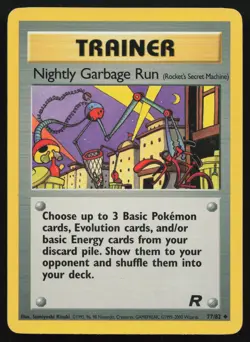 Pokemon Nightly Garbage Run (Rocket's Secret Machine) 77/82 Team Rocket Non-Holo - Image 1