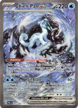 POKEMON Chien-Pao ex - #261/193 Holo SV02: Paldea Evolved NM - Image 1