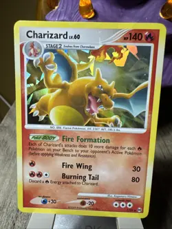 Pokemon TCG arceus Platinum cracked ice HOLO Charizard Lv. 60 (1/99) - Image 1