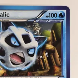 Glalie 22/101 Uncommon BW Plasma Blast LP Team Plasma Pokemon - Image 3