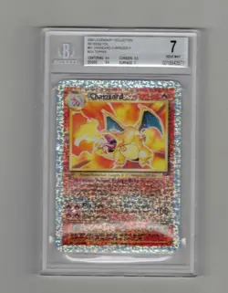 CHARIZARD REVERSE HOLOFOIL 2002 Pokemon Legendary Collection Box Topper BGS 7 - Image 1