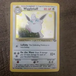 Pokemon TCG Wigglytuff Jungle 16/64 Holo Rare LP Free Shipping - Image 1