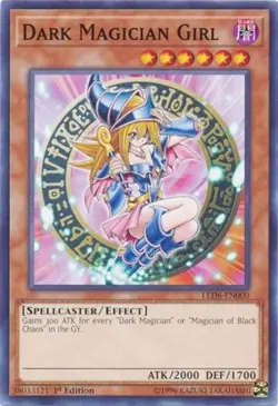 1x (LP) Dark Magician Girl - LED6-EN000 - Common - 1st Edition YuGiOh - Image 1