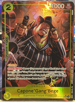 One Piece - Capone Gang Bege (Alt Art) OP11-101 - A Fist of Divine Speed Eng. NM - Image 1