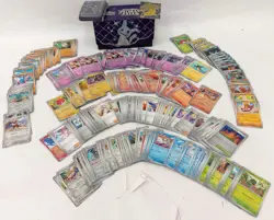 Pokemon TCG By Nintendo, Various Loose Trading Card Bundle, Mixed Types w/ Case - Image 1