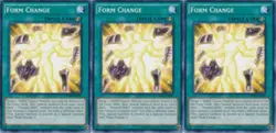 Form Change SDHS-EN020 X 3 1st Mint YUGIOH Cards - Image 1