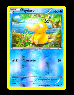 2016 Pokemon PSYDUCK Breakpoint REVERSE HOLO Foil XY Set Series Card 16/122 NM - Image 1