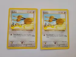 Pokemon TCG Duo Of Doduo Base Set Unlimited Common Cards - Image 1