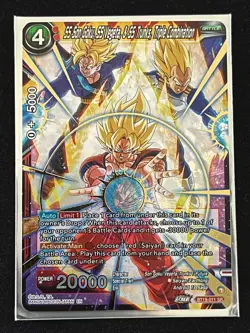 Dragon Ball Super SS Son Goku, SS Vegeta, & SS Trunks Triple Combination SR Card - Image 1