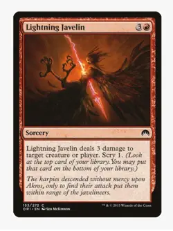 Lightning Javelin | Magic Origins (ORI) | MTG Magic Card | Sorcery | LP-NM - Image 1