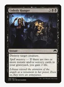 Unholy Hunger | Magic Origins (ORI) | MTG Magic Card | Instant | LP - Image 1
