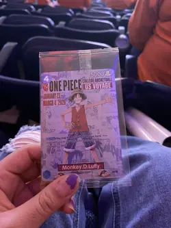 One Piece Monkey D. Luffy Promo Card College Basketball US Voyage P-055 - Image 1