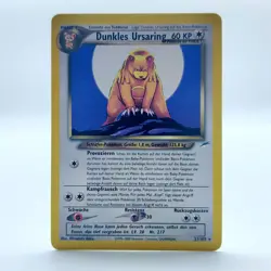 Pokemon TCG Karte - Dunkles Ursaring Deutsch 21/105 Neo Destiny NM - Image 1