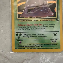 Muk 1999 Fossil 13/62 Holo Pokemon Card - Holographic - Image 4