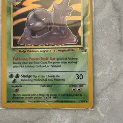 Muk 1999 Fossil 13/62 Holo Pokemon Card - Holographic - Image 5