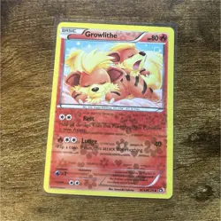Pokemon Growlithe RC4/RC25 Legendary Treasures Radiant Collection Holo Card - Image 1