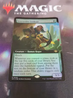 MTG. Freestrider Lookout. Foil Borderless. Outlaws of Thunder Junction. PF - Image 1