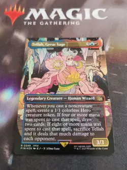 Mtg. Tellah, Great Sage. Foil Borderless. Final Fantasy. Pack Fresh - Image 1