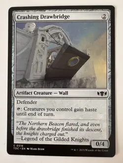 NM Crashing Drawbridge, MTG, Tarkir Dragonstorm, Magic the Gathering, 316 - Image 1