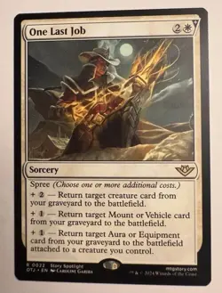 One Last Job (022) Outlaws of Thunder Junction OTJ MTG Magic - Image 1