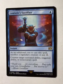 MTG Magic the Gathering Louisoix's Sacrifice (59/764) Final Fantasy NM - Image 1