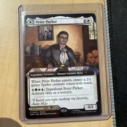 1x Peter Parker Amazing Spider-man Magic Gathering Marvel NYCC 2025 Promo DFC - Image 2