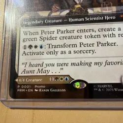 1x Peter Parker Amazing Spider-man Magic Gathering Marvel NYCC 2025 Promo DFC - Image 3
