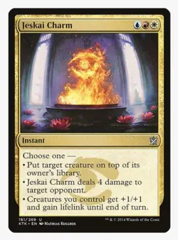 ​Jeskai Charm | MTG KTK | EDH Commander Modal Spell Burn Lifelink | LP - Image 1