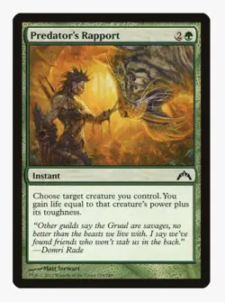 Predator's Rapport | MTG GTC | EDH Commander Lifegain Gruul | LP - Image 1