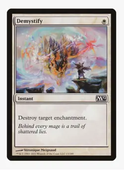 Demystify | MTG Magic 2012 (M12) | Destroy Target Enchantment | LP-NM - Image 1