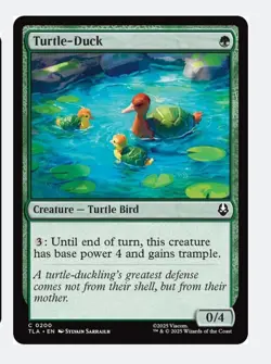 Turtle-Duck | MTG TLA Avatar | Creature Turtle Bird Trample Pump | NM - Image 1