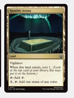 Rumble Arena | MTG The Last Airbender | Land Scry Vigilance Any Color Fixer | NM - Image 1