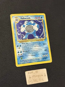 Pokemon 1999 WOTC Base Set - Poliwrath - 13/102 - Holo Rare - MP-HP - Image 3