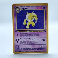 Pokemon TCG Karte Hypno| 1. Edition | Non-Holo | 23/62 Fossil 1999 | Deutsch NM - Image 1