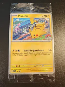 🇫🇷 Pokemon carte promo scellee Pikachu SVP 190 World Championships 2024 FR - Image 1