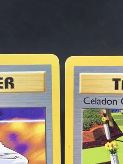 2x Gym Heroes /132 Pokemon Card/Karte TRAINER Blaine's Gamble + Celadon City Gym - Image 3