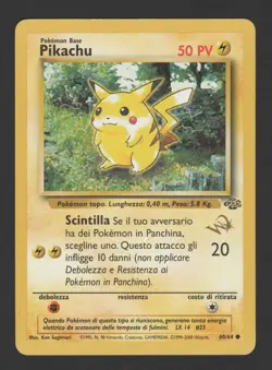 Pikachu W Gold Stamp Jungle 60/64 ITA – Carta Pokemon Promo - Image 1