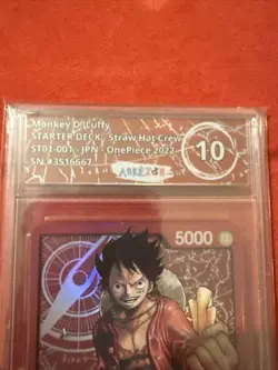 Arkezon 10 Monkey D. Luffy Starter Deck - ST01-001- JPN - One Piece 2022 - Image 2