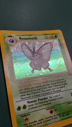 Pokemon Tcg Card Venomoth Holo Rare Jungle 13/64 LP Condition Vintage - Image 2
