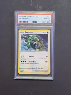 Pokemon Card - McDonald's 2025 Rayquaza #014/015 Promo PSA 8 English - Image 1