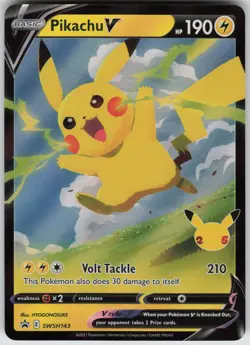 Pikachu V Promo SWSH: Sword & Shield Promo Cards SWSH143 Pokemon - Image 1
