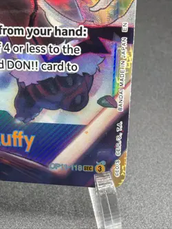 Monkey.D.Luffy OP11-118 SEC - One Piece TCG - English Card Near-Mint Secret Rare - Image 4