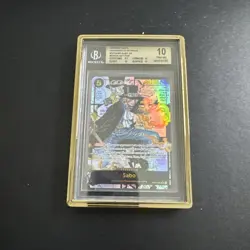 One Piece Card Game Sabo Manga Alt Art OP04-083 BGS 10 With Gold Gradedguard - Image 3