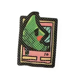 Pokemon Derpy Fan Art Mini Card Sticker 1.25" Metapod - Image 1