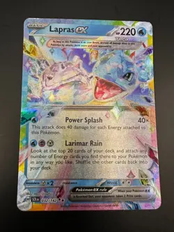 Pokemon TCG Lapras EX Stellar Crown Card 032/142 - Image 1