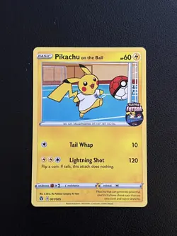 Pokemon TCG Pikachu On The Ball UK Exclusive Futsal Promo Card 001/005 - Image 1