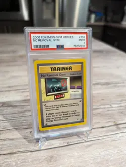 PSA 9 MINT No Removal Gym 103/132 RARE Gym Heroes Pokemon Card 650 - Image 2
