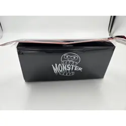 Monster Protectors Deck Box Triple BLACK Magnetic Holds 225 Cards - Image 1