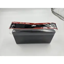 Monster Protectors Deck Box Triple BLACK Magnetic Holds 225 Cards - Image 3